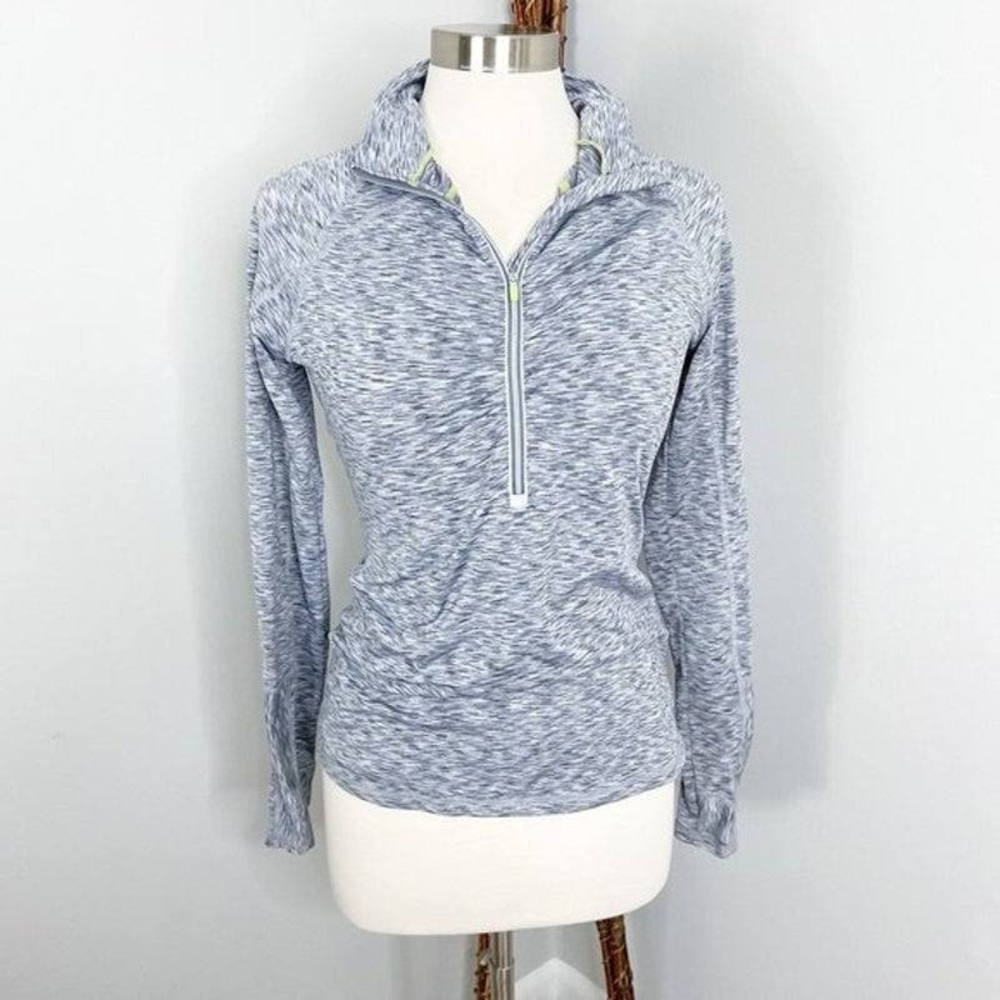 Athleta Heathered Half Zip Pullover Jacket - image 1